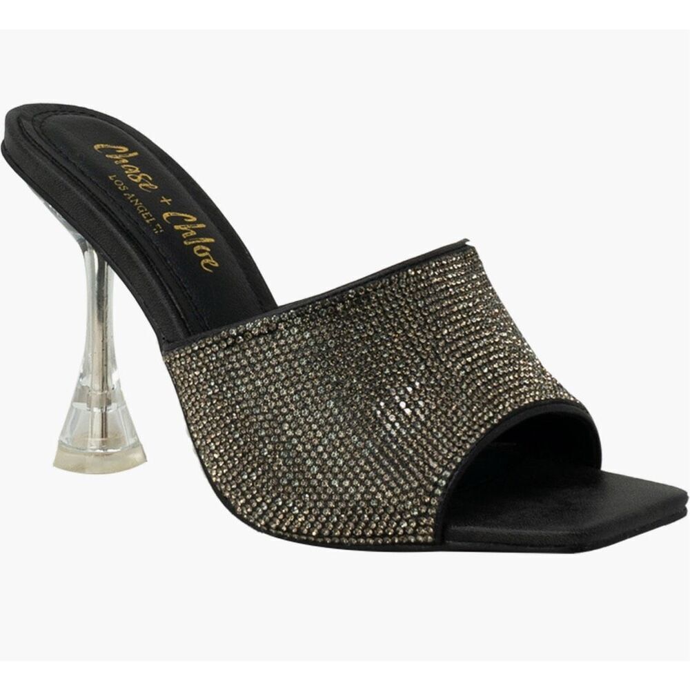 CHASE AND CHLOE Ira Rhinestone Sandal size 8.5
